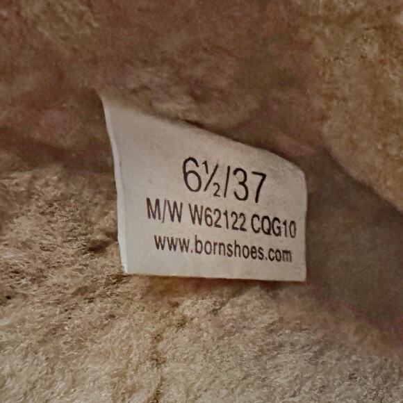 Born Distressed Leather Shearling Knee High Boots - Size US 6.5 / EU 37 - Picture 4 of 5